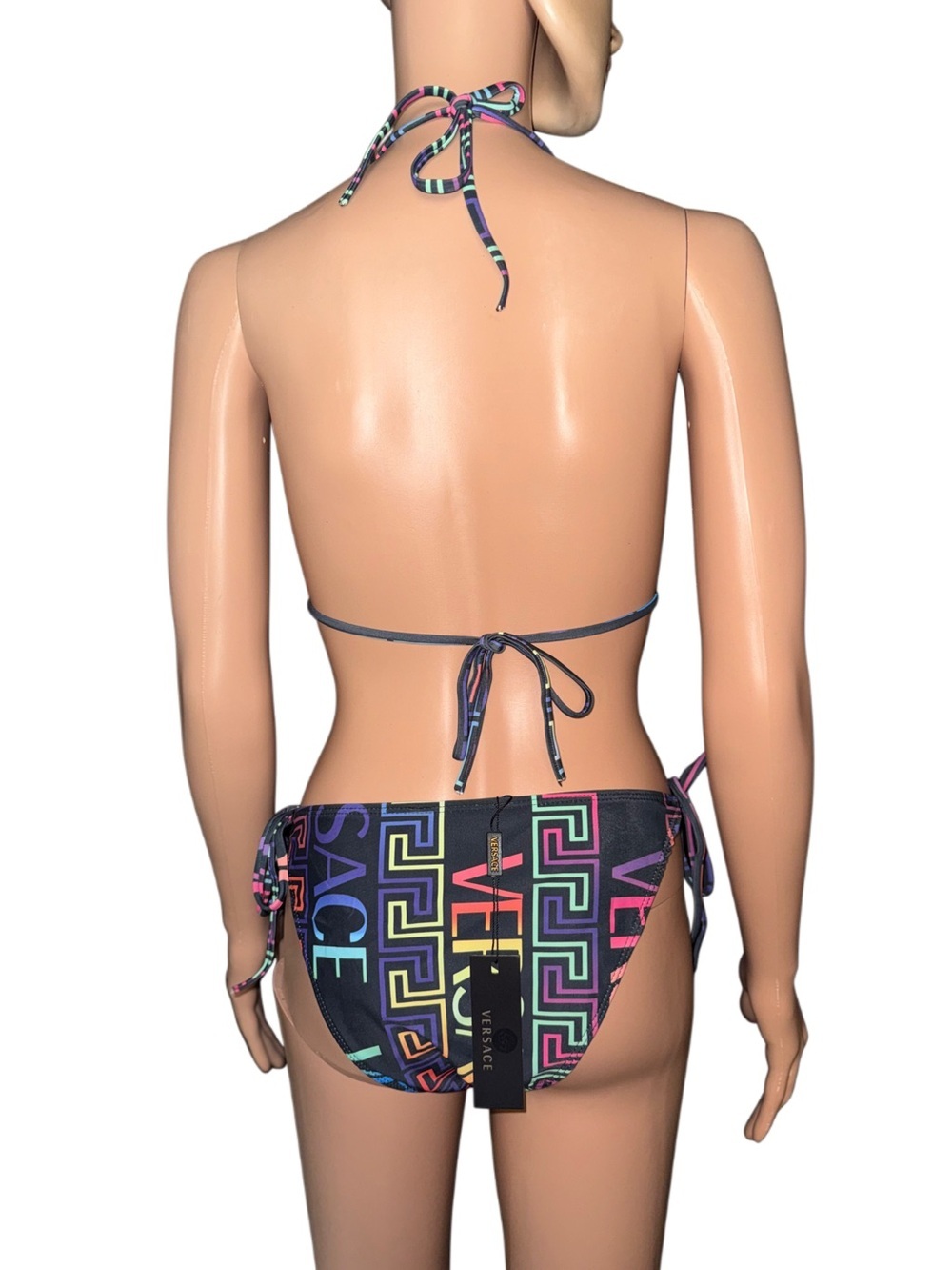 Colorful Geometric Print Triangle Bikini Set - Picture 2 of 7